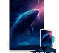 Puzzle Requin-Baleine 1000 pièces Jeu de Concentration mentale Découpe de précision Bords Lisses Jeu de Construction de Liens significatifs (38x52cm)