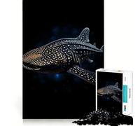 Puzzle Requin-Baleine 1000 pièces pour Adultes Jeu de mémoire Amusant Assemblage sûr et Solide Activité familiale du Soir (38x26cm)
