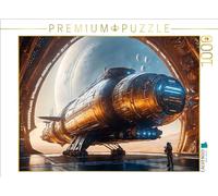 Puzzle · Retour d'un Planeur Spatial dans Le Vaisseau-mère | Vaisseaux spatiaux et ovnis · 1000 pièces · Format assemblé 64 × 48 cm · CALVENDO Puzzle