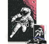 Puzzle rétro Astronaute, 1000 pièces, Difficile, pour Adultes, Jeu de logique et d'adresse, à Partager en Famille, à Collectionner (50x75cm)