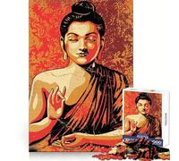 Puzzle rétro Bouddha pour Adolescents,1000 pièces,activité cérébrale,Anti-Stress,Amusant,découpe précise, (38x26cm)
