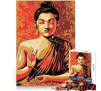 Puzzle rétro Bouddha pour Adolescents,1000 pièces,pour développer la réflexion et la Pleine Conscience,Bords précis,Cadeau Unique (50x75cm)