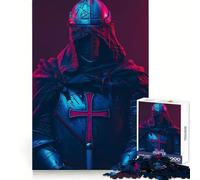 Puzzle rétro Chevalier Templier 1000 pièces pour Adultes Jeu de logique et d'adresse Découpe précise 38x52cm