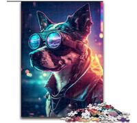 Puzzle rétro Chien 1000 pièces en Carton, Jeu interactif Familial, Casse-tête, Jouet éducatif 1000 pièces(26x38cm)