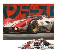 Puzzle rétro de 1000 pièces « Bêtes de Course » pour Adultes et Adolescents | Puzzle en Bois Durable pour Adultes | Jeux 1000 pièces (75 x 50 cm)