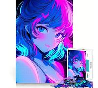 Puzzle rétro de 1000 pièces représentant Une Magnifique Fille d'anime pour Adultes Améliore la mémoire, Divertissement Occasionnel, qualité supérieure, Cadeau élégant (50x75cm)