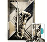 Puzzle rétro de 1000 pièces sur Le thème de la Musique, idéal pour Les Adolescents Un Jeu de logique et de réflexion, Amusant et Relaxant, avec des découpes précises Cadeau Parfait (38x52cm)