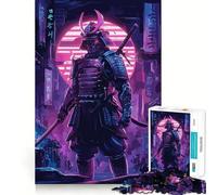 Puzzle rétro de Guerrier samouraï pour Adolescents, 1000 pièces, stimule la mémoire, Moments de détente, Coupe Premium, Cadeau d'anniversaire (38x26cm)