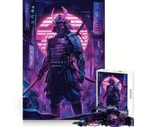 Puzzle rétro de Guerrier samouraï pour Adolescents, 1000 pièces, stimule la mémoire, Moments de détente, Coupe Premium, Cadeau d'anniversaire (38x26cm)