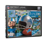 Puzzle rétro de la série NFL Detroit Lions de YouTheFan - 500 pièces de grande taille