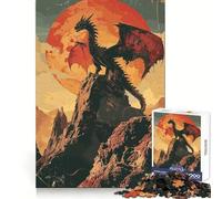 Puzzle rétro Fantastique de 1000 pièces avec Un Dragon, idéal pour Les Adolescents renforce la mémoire, Offre Un Divertissement paisible et de qualité, et constitue Un Cadeau Parfait (38x26cm)