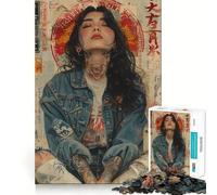 Puzzle rétro Japonais de 1000 pièces pour Adolescents Jeu de logique et de réflexion Découpe précise (50x75cm)