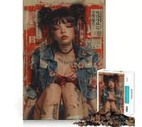 Puzzle rétro Japonais de 1000 pièces pour Adolescents, Jeu de logique et de réflexion, Passe-Temps Calme, Bords Lisses, Cadeau de qualité supérieure (38x52cm)
