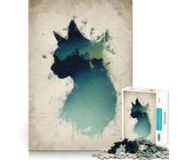 Puzzle rétro Kitty Pop pour Adolescents 1000 pièces Stimule la mémoire Détente et Douceur Découpe Lisse Cadeau élégant (38x52cm)