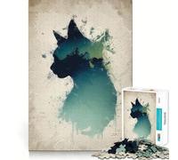 Puzzle rétro Kitty Pop pour Adultes, 1000 pièces, Collection Joy Quality Edge Art (38x26cm)