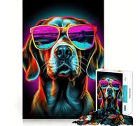 Puzzle rétro Labrador 1000 pièces pour Adolescents, Jeu de Puzzle Stimulant la réflexion, Jeu de Groupe, Art Assembler, Cadeau Classique (38x52cm)