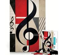 Puzzle rétro Musical Beats Hard pour Adultes, 1000 pièces, pour se remémorer et dynamiser Le Calme et la sérénité Découpe Lisse Cadeau Classique (50x75cm)