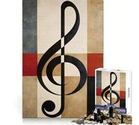 Puzzle rétro Musical pour Adolescents, 1000 pièces, Jouet Anti-Stress, Bords tranchants, Cadeau d'anniversaire (38x52cm)