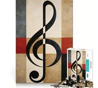 Puzzle rétro Musical pour Adolescents, 1000 pièces, Jouet Anti-Stress, Bords tranchants, Cadeau d'anniversaire (38x52cm)