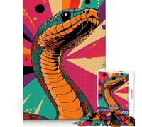 Puzzle rétro Serpent de 1000 pièces pour Adolescents, idéal pour stimuler la mémoire et Passer Un Moment de détente (38x52cm), Cadeau d'anniversaire de qualité supérieure