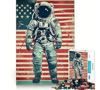 Puzzle rétro Spatial de 1000 pièces pour Adolescents, Jeu de réflexion et de détente, Design élégant, Cadeau de qualité (38x26cm)