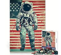 Puzzle rétro Spatial de 1000 pièces pour Adultes et Adolescents, Jeu intellectuel, à Partager à la Maison, qualité et découpe Classique (50x75cm)