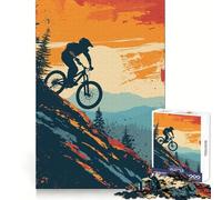Puzzle rétro VTT 1000 pièces pour Adultes Détection des Souvenirs, Stimulation mentale, détente, découpe Lisse Cadeau d'anniversaire (50x75cm)