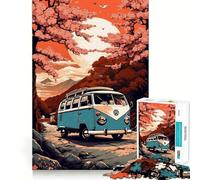Puzzle rétro VW Transporter T 1000 pièces Développe la mémoire,ludique et de qualité Professionnelle pour stimuler l'esprit (50x75cm)