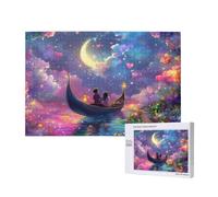 Puzzle Rêve 2000 Pièces Adultes, Puzzles Classiques Art Lune avec Boîte d'emballage et Photos de Référence, Relaxation/Soulagement du Stress/Jeux Amusants, DIY Creatif Cadeau pour Femme 2T-311