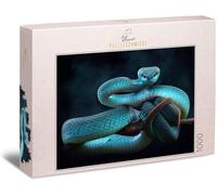 Puzzle « Rêve De Serpent » Puzzle Classique De 1000 Pièces - Photo D'animaux Mysthiques Avec Motif De Serpent Excitant - La Vipère Bleue Est Un Puzzle Pour Les Puzzles Avancés