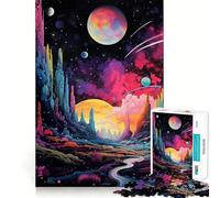 Puzzle Rêves Vibrants 1000 pièces,Jeu cognitif Amusant,découpe de Haute précision,Cadeau Unique pour soulager Le Stress (38x26cm)
