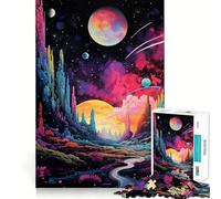 Puzzle Rêves Vibrants pour Adultes,1000 pièces,Jeu de Concentration,découpe de précision,Bords Lisses,défi Amusant pour Passer Le Temps (50x75cm)