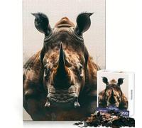 Puzzle Rhino Guardian pour Adultes, 1000 pièces, Jeu de réflexion, Jouet Anti-anxiété, pièce de Collection aux découpes soignées (38x26cm)