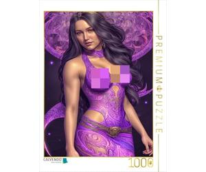 Puzzle · Rhonda Porte Un modèle avec des décolletés charmants | Fantaisies de mode : mode et mannequins créés par… · 1000 pièces · Format assemblé 64 × 48 cm · CALVENDO Puzzle
