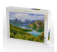 Puzzle · Riaño-Stausee im Regionalpark Montaña de Riaño y Mampodre | Provinz León · 1000 pièces · Format assemblé 64 × 48 cm · CALVENDO Puzzle