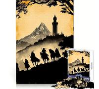Puzzle Riders to The Tower pour Adultes, 1000 pièces, Jeu Intelligent, Amusant et Relaxant, Motif Assembler, Cadeau précieux (50x75cm)
