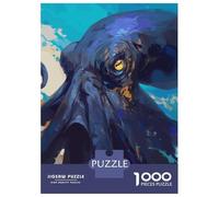 Puzzle rigide pour adultes - 1000 pièces - Légende de pieuvre - Jeu pratique - Cadeau d'anniversaire difficile - Cadeaux d'anniversaire - 52 x 38 cm - 1000 pièces