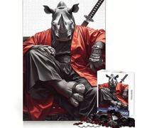 Puzzle Rinho Samurai Katana Difficile pour Adultes 1000 Pièces Pure Logic Jouet Activité Maison Découpe Propre Joli Cadeau (38x26cm)