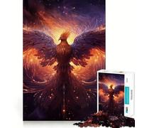 Puzzle Rising Phoenix 1000 pièces pour Adolescents Améliore la mémoire Détente et Plaisir Bords précis Cadeau élégant (38x26cm)