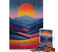 Puzzle Rising Warmth pour Adolescents, 1000 pièces, Jouet d'entraînement cérébral, détente mentale, Art à Assembler, Cadeau Unique (38x26cm)