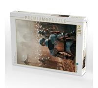 Puzzle · Ritter - Der Ruf zum Kampf | Augenblick vor der entscheidenden Schlacht · 1000 pièces · Format assemblé 64 × 48 cm · CALVENDO Puzzle