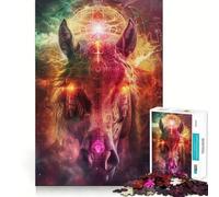 Puzzle rituel du Cheval Antique 1000 pièces pour Adultes,Jeu de mémoire Stimulant,qualité Professionnelle,activité de découpage réconfortante à Partager (38x52cm)