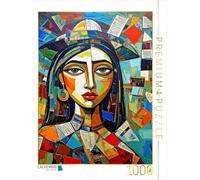 Puzzle · Rivka et Le Refuge de la Sagesse | Portrait et géométrie · 1000 pièces · Format assemblé 64 × 48 cm · CALVENDO Puzzle