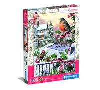 Clementoni – Puzzle 1000 pièces – Robin et Le Buisson de Houx – Dès 14 ans – Fabriqué en Italie