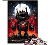 Puzzle Robot Mystérieux 1000 pièces pour Adultes et Adolescents, Jouets éducatifs et Anti-Stress, avec Père Noël (26x38cm)