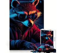 Puzzle Rocket Raccoon Cyberpunk 1000 pièces pour Adultes, Jouet de logique Fine, Loisirs, Bords Nets, Objet de Collection (50x75cm)