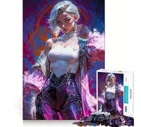 Puzzle Rococo cybernétique Anime 1000 pièces,Jeu de Concentration mentale,découpe de précision,Bords Lisses,activité captivante pour des soirées tranquilles (50x75cm)