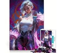 Puzzle Rococo cybernétique Anime 1000 pièces,Jeu de développement cognitif,Surface Lisse sans bavures,activité relaxante en Groupe à l'intérieur (38x52cm)