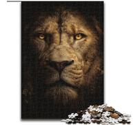 Puzzle Roi Lion 1000 pièces pour Adolescents et Adultes, Un Jeu Stimulant, idéal comme Cadeau pour Toute la Famille (26x38cm)