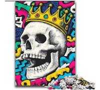Puzzle Roi Squelette pour Adultes et Adolescents, adapté aux 14 Ans et Plus Un Plaisir en Famille idéal comme Cadeau pour Toute la Famille (70x100cm)